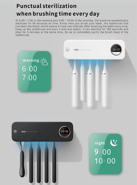 Dentalize™ Premium Family Toothbrush Sterilizer